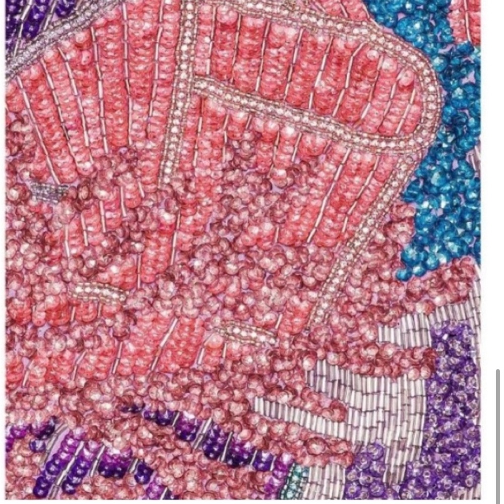 Retrofete Heather sequin Coral Strapless Mini Dress - Picture 4 of 5